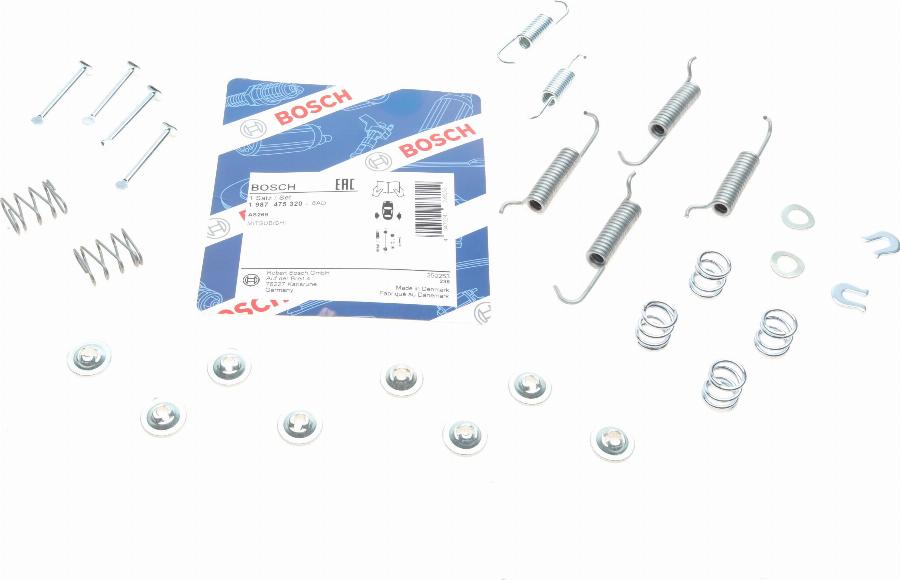 BOSCH 1 987 475 320 - Kit d'accessoires, mâchoires de frein de stationnement cwaw.fr