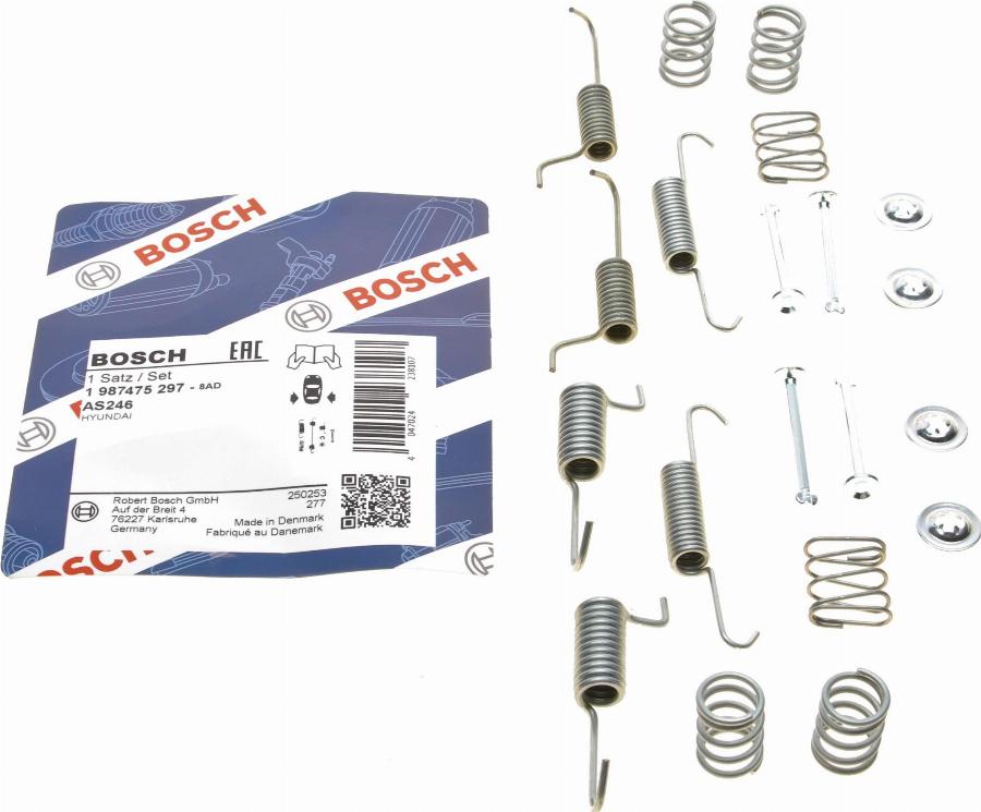 BOSCH 1 987 475 297 - Kit d'accessoires, mâchoire de frein cwaw.fr