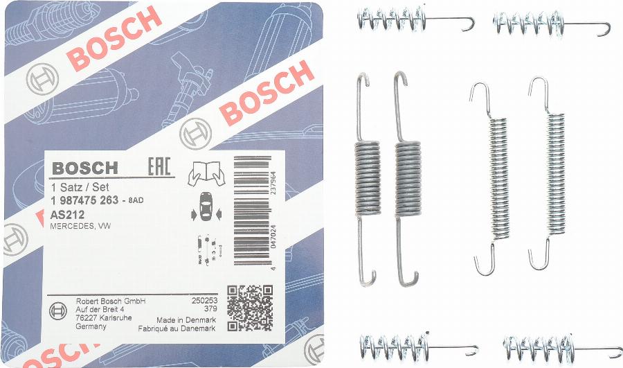 BOSCH 1 987 475 263 - Kit d'accessoires, mâchoires de frein de stationnement cwaw.fr