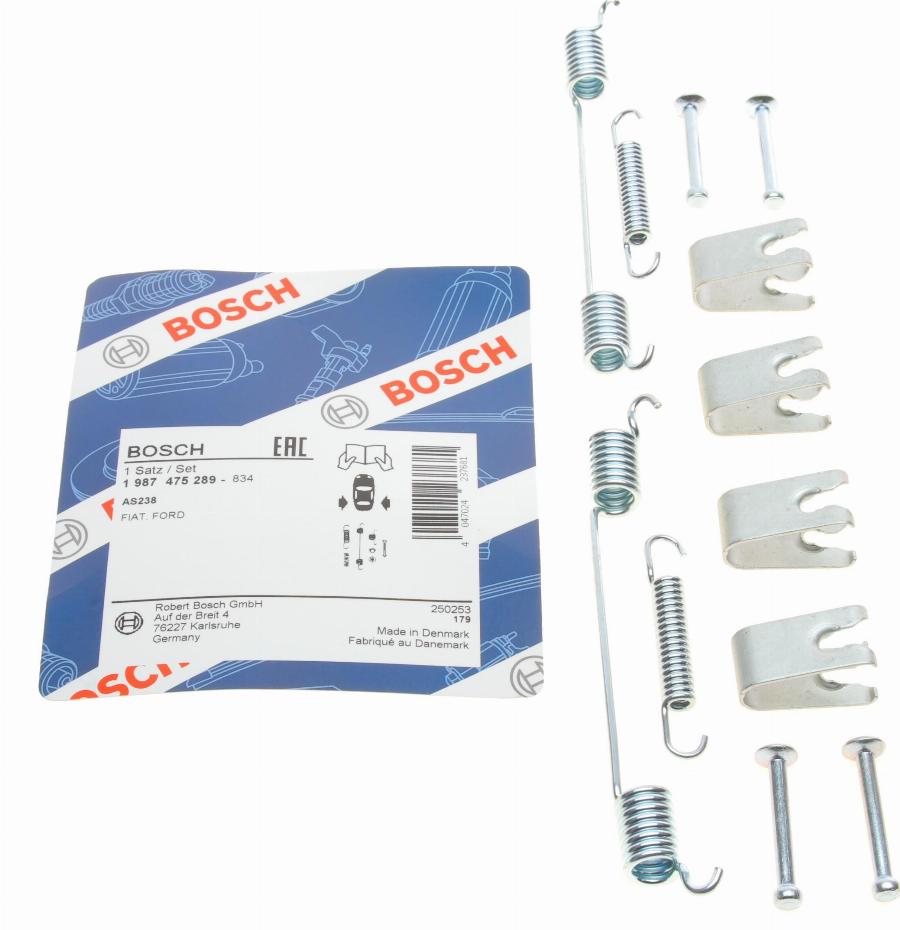 BOSCH 1 987 475 289 - Kit d'accessoires, mâchoire de frein cwaw.fr