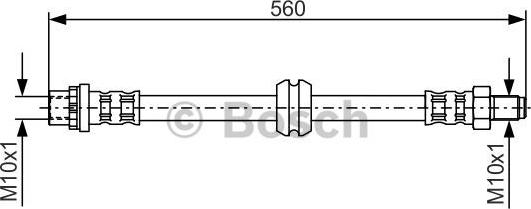 BOSCH 1 987 476 923 - Flexible de frein cwaw.fr