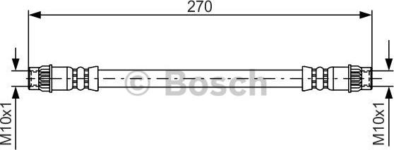 BOSCH 1 987 476 493 - Flexible de frein cwaw.fr