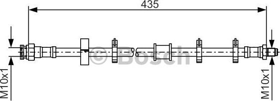 BOSCH 1 987 476 445 - Flexible de frein cwaw.fr