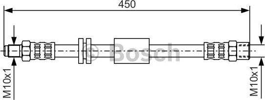 BOSCH 1 987 476 443 - Flexible de frein cwaw.fr