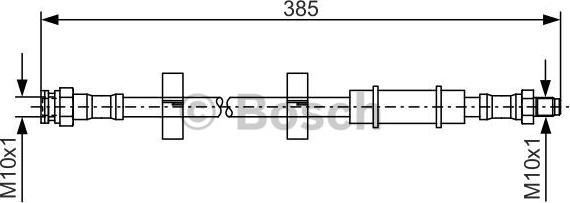 BOSCH 1 987 476 460 - Flexible de frein cwaw.fr