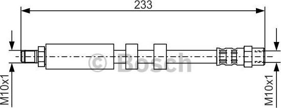 BOSCH 1 987 476 418 - Flexible de frein cwaw.fr