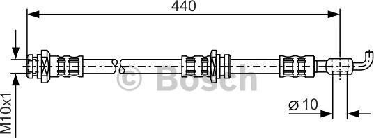 BOSCH 1 987 476 540 - Flexible de frein cwaw.fr