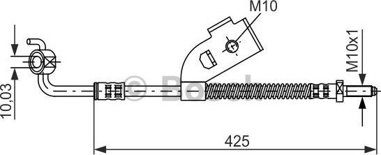 BOSCH 1 987 476 568 - Flexible de frein cwaw.fr