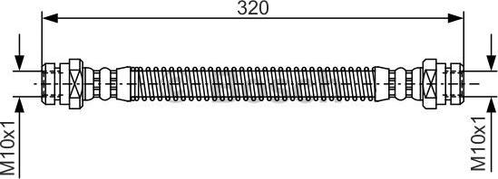 BOSCH 1 987 476 501 - Flexible de frein cwaw.fr