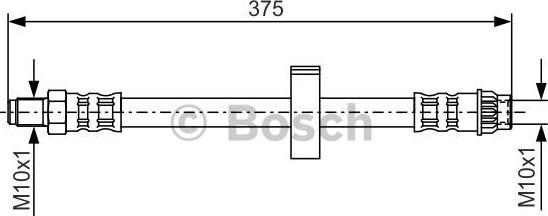 BOSCH 1 987 476 518 - Flexible de frein cwaw.fr