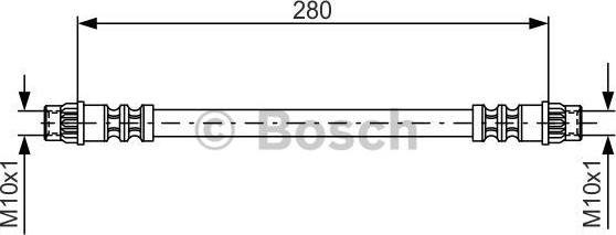 BOSCH 1 987 476 517 - Flexible de frein cwaw.fr