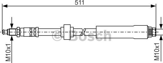 BOSCH 1 987 476 531 - Flexible de frein cwaw.fr