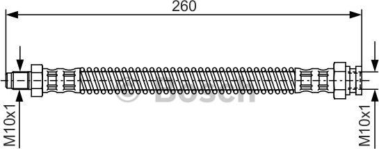 BOSCH 1 987 476 522 - Flexible de frein cwaw.fr