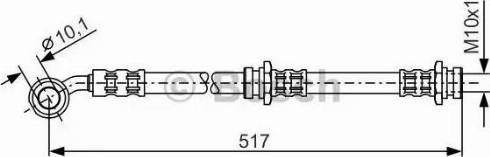 BOSCH 1 987 476 656 - Flexible de frein cwaw.fr