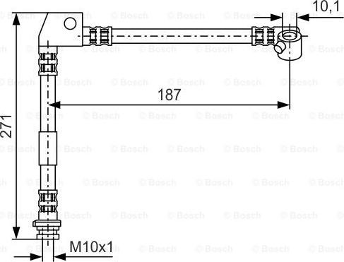 BOSCH 1 987 476 658 - Flexible de frein cwaw.fr