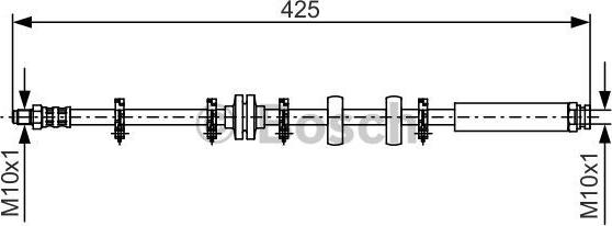 BOSCH 1 987 476 636 - Flexible de frein cwaw.fr