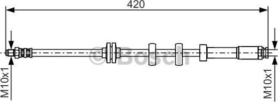 BOSCH 1 987 476 637 - Flexible de frein cwaw.fr