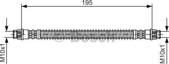 BOSCH 1 987 476 674 - Flexible de frein cwaw.fr