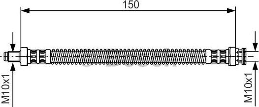 BOSCH 1 987 476 677 - Flexible de frein cwaw.fr