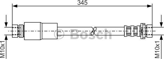 BOSCH 1 987 476 058 - Flexible de frein cwaw.fr