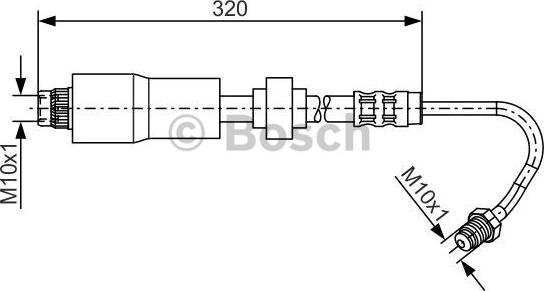 BOSCH 1 987 476 065 - Flexible de frein cwaw.fr