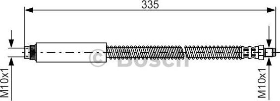 BOSCH 1 987 476 078 - Flexible de frein cwaw.fr