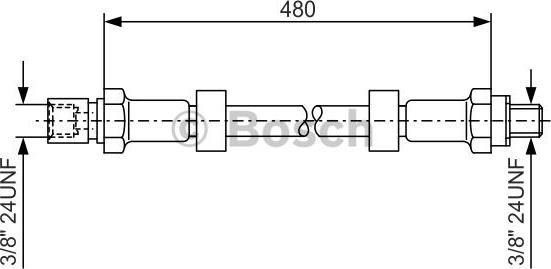 BOSCH 1 987 476 145 - Flexible de frein cwaw.fr