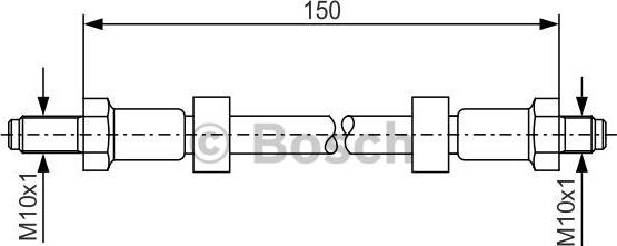 BOSCH 1 987 476 141 - Flexible de frein cwaw.fr