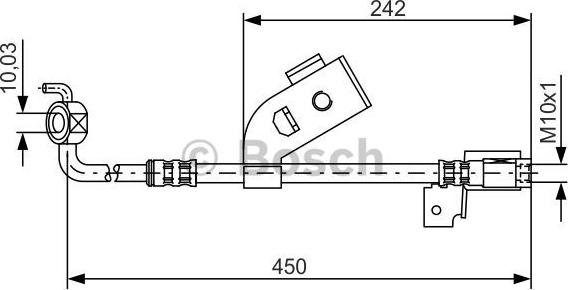 BOSCH 1 987 476 184 - Flexible de frein cwaw.fr