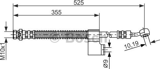 BOSCH 1 987 476 188 - Flexible de frein cwaw.fr