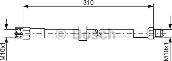 BOSCH 1 987 476 128 - Flexible de frein cwaw.fr