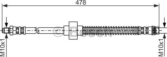 BOSCH 1 987 476 868 - Flexible de frein cwaw.fr