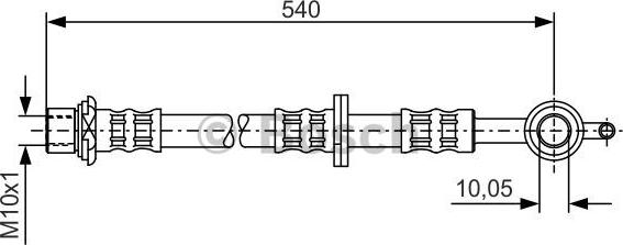 BOSCH 1 987 476 834 - Flexible de frein cwaw.fr