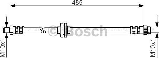 BOSCH 1 987 476 827 - Flexible de frein cwaw.fr