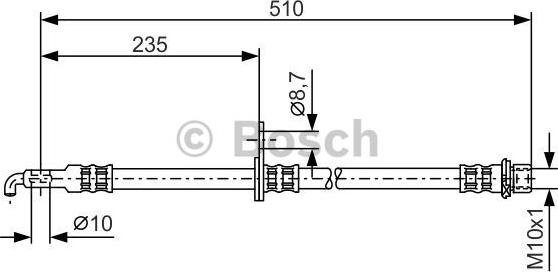 BOSCH 1 987 476 355 - Flexible de frein cwaw.fr