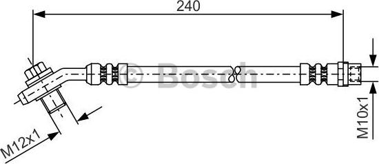 BOSCH 1 987 476 332 - Flexible de frein cwaw.fr