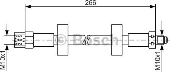 BOSCH 1 987 476 337 - Flexible de frein cwaw.fr