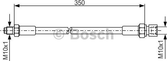 BOSCH 1 987 476 324 - Flexible de frein cwaw.fr