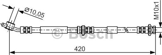 BOSCH 1 987 476 790 - Flexible de frein cwaw.fr