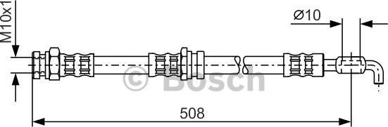 BOSCH 1 987 476 733 - Flexible de frein cwaw.fr