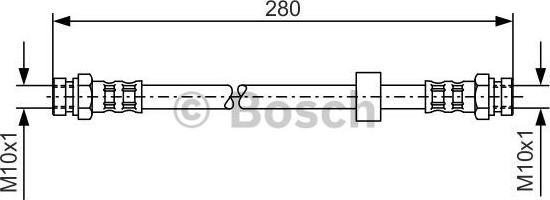 BOSCH 1 987 476 732 - Flexible de frein cwaw.fr