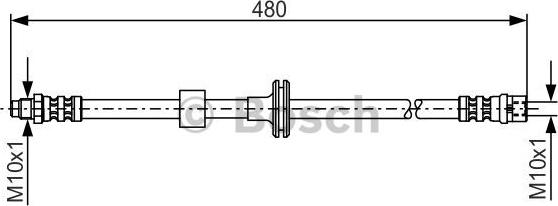 BOSCH 1 987 476 778 - Flexible de frein cwaw.fr