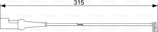 BOSCH 1 987 473 549 - Contact d'avertissement, usure des plaquettes de frein cwaw.fr