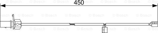 BOSCH 1 987 473 566 - Contact d'avertissement, usure des plaquettes de frein cwaw.fr