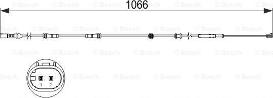 BOSCH 1 987 473 501 - Contact d'avertissement, usure des plaquettes de frein cwaw.fr