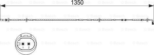 BOSCH 1 987 473 503 - Contact d'avertissement, usure des plaquettes de frein cwaw.fr