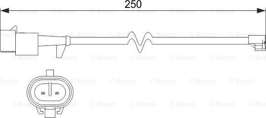 BOSCH 1 987 473 536 - Contact d'avertissement, usure des plaquettes de frein cwaw.fr