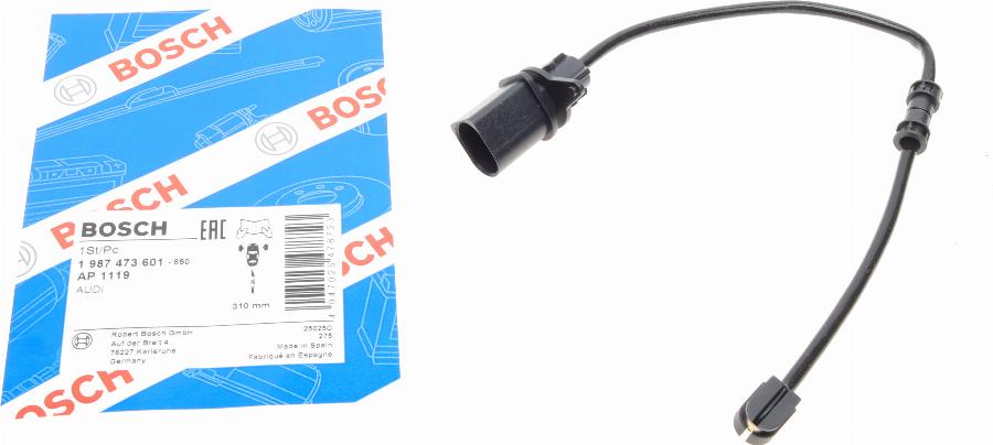 BOSCH 1 987 473 601 - Contact d'avertissement, usure des plaquettes de frein cwaw.fr