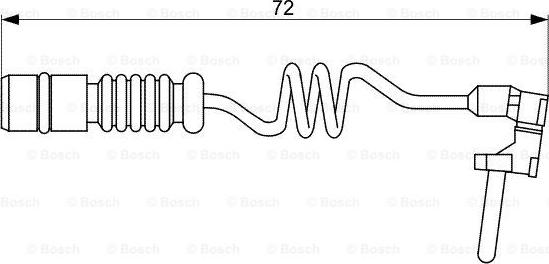 BOSCH 1 987 473 057 - Contact d'avertissement, usure des plaquettes de frein cwaw.fr