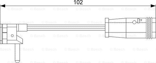 BOSCH 1 987 473 019 - Contact d'avertissement, usure des plaquettes de frein cwaw.fr